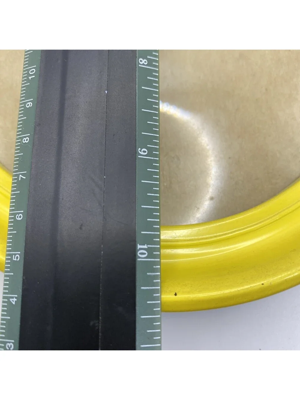 Vintage Bright Yellow Oval Picture Frame Mid Century Pop Art Decor
